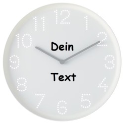 Wanduhr 25cm (Text)