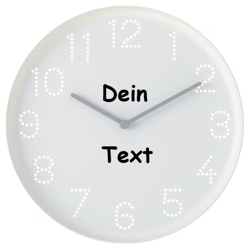 Wanduhr 25cm (Text)